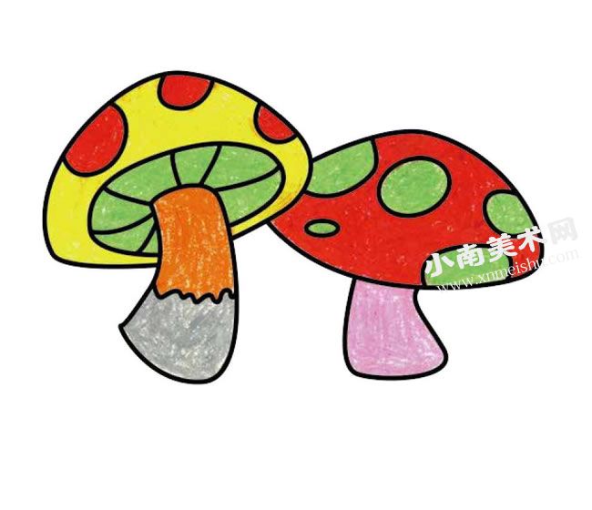 蘑菇简笔画图片高清大图