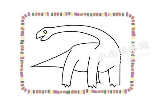 恐龙简笔画创作步骤03