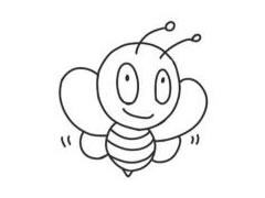 蜜蜂简笔画创作步骤
