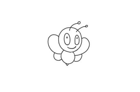 蜜蜂简笔画创作步骤图示04