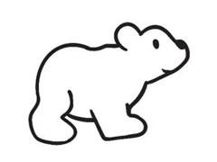 北极熊简笔画创作步骤