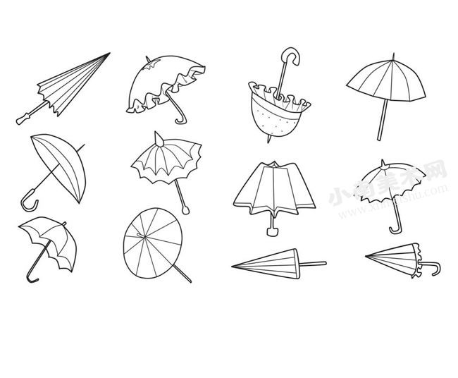 伞的简笔画高清大图