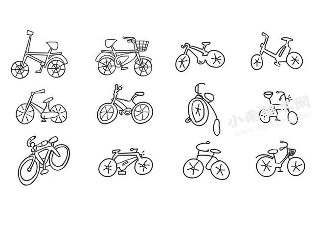 自行车简笔画高清大图