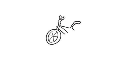 自行车简笔画法步骤图示02