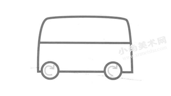 巴士的儿童画创作步骤图示02