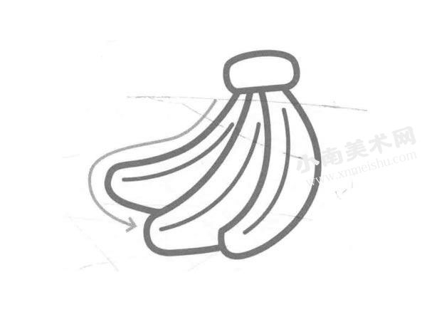 香蕉儿童画创作步骤图示04