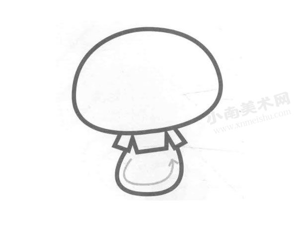 蘑菇儿童画创作步骤图示03