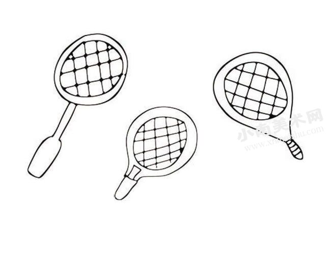 网球拍简笔画高清大图