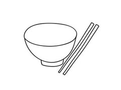 碗筷简笔画绘制步骤图示