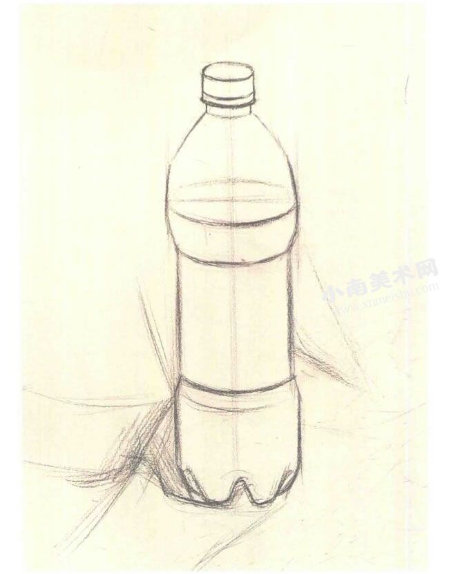 可乐瓶的素描作画步骤图示01